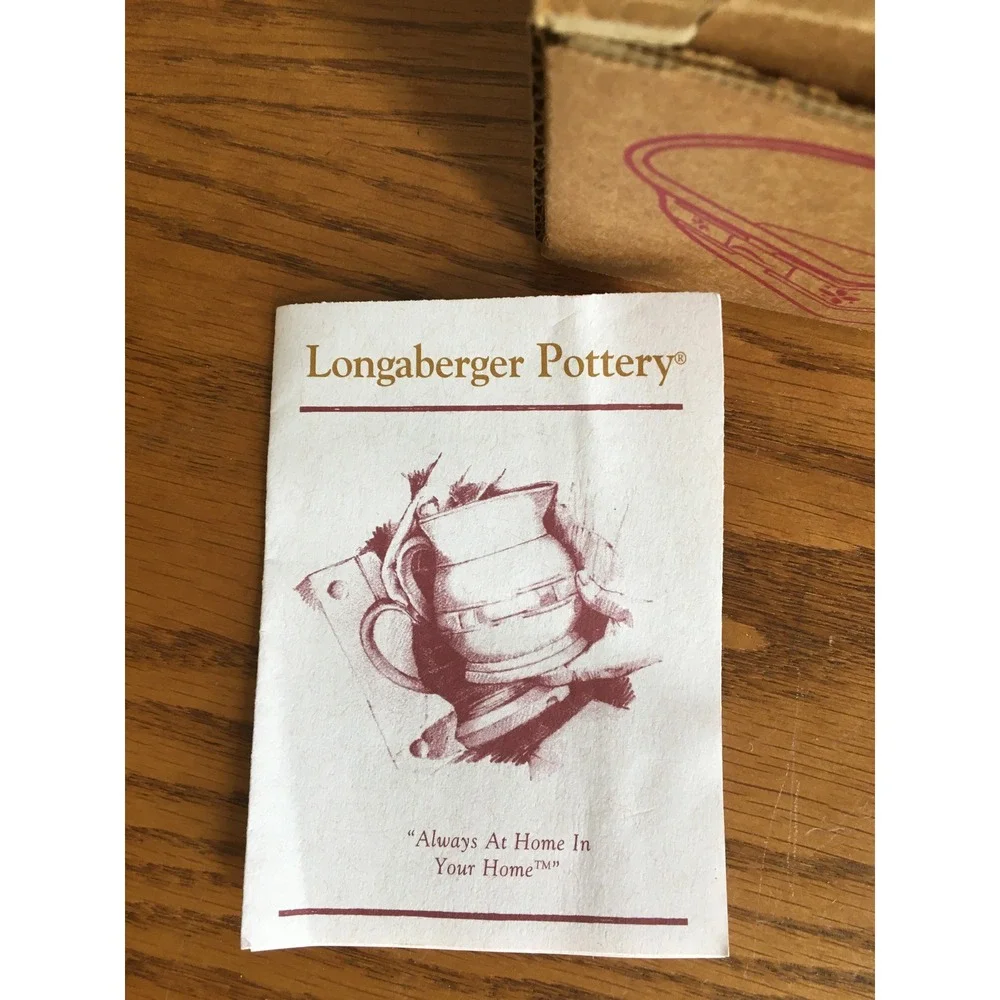 Longaberger Pottery Woven Traditions 'Traditional Red' Heart Ramekin Dish 39748